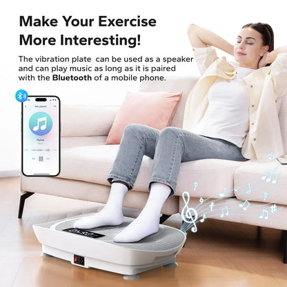 MERACH Vibration Plate Exercise Machine – Whole Body Workout Fitness Platform for Weight Loss & Shaping