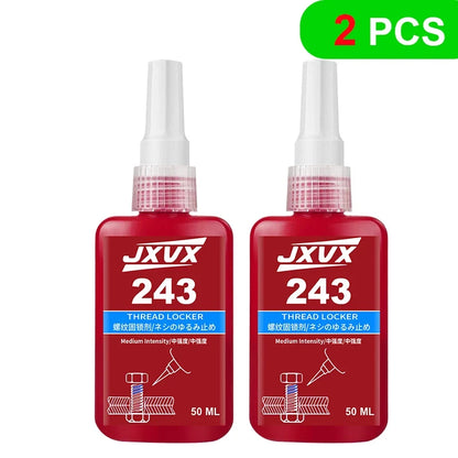 Threadlocker 243/271 Adhesive Sealant - Blue Medium-to-High Strength, Oil & Heat Resistant