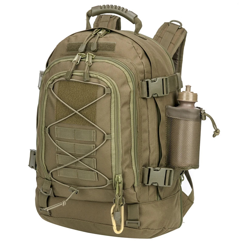 65L Tactical Outdoor Backpack — Large Capacity Military Hiking & Camping Rucksack for Men