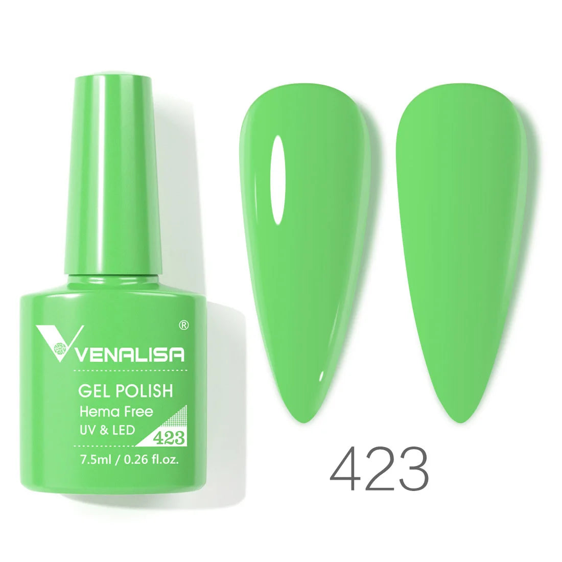VENALISA 7.5ml HEMA-Free Nail Gel Polish – VIP4 Semi-Permanent Soak-Off UV/LED Gel Varnish, Full Coverage Nail Lacquer