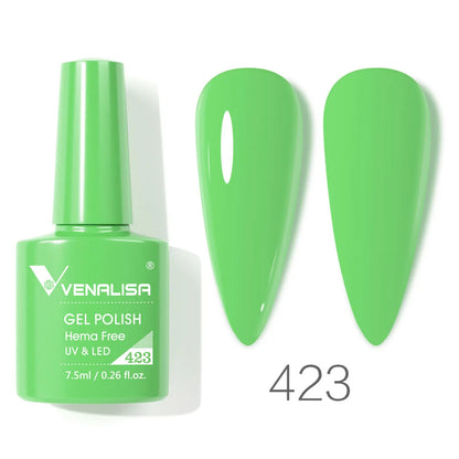 VENALISA 7.5ml HEMA-Free Nail Gel Polish – VIP4 Semi-Permanent Soak-Off UV/LED Gel Varnish, Full Coverage Nail Lacquer