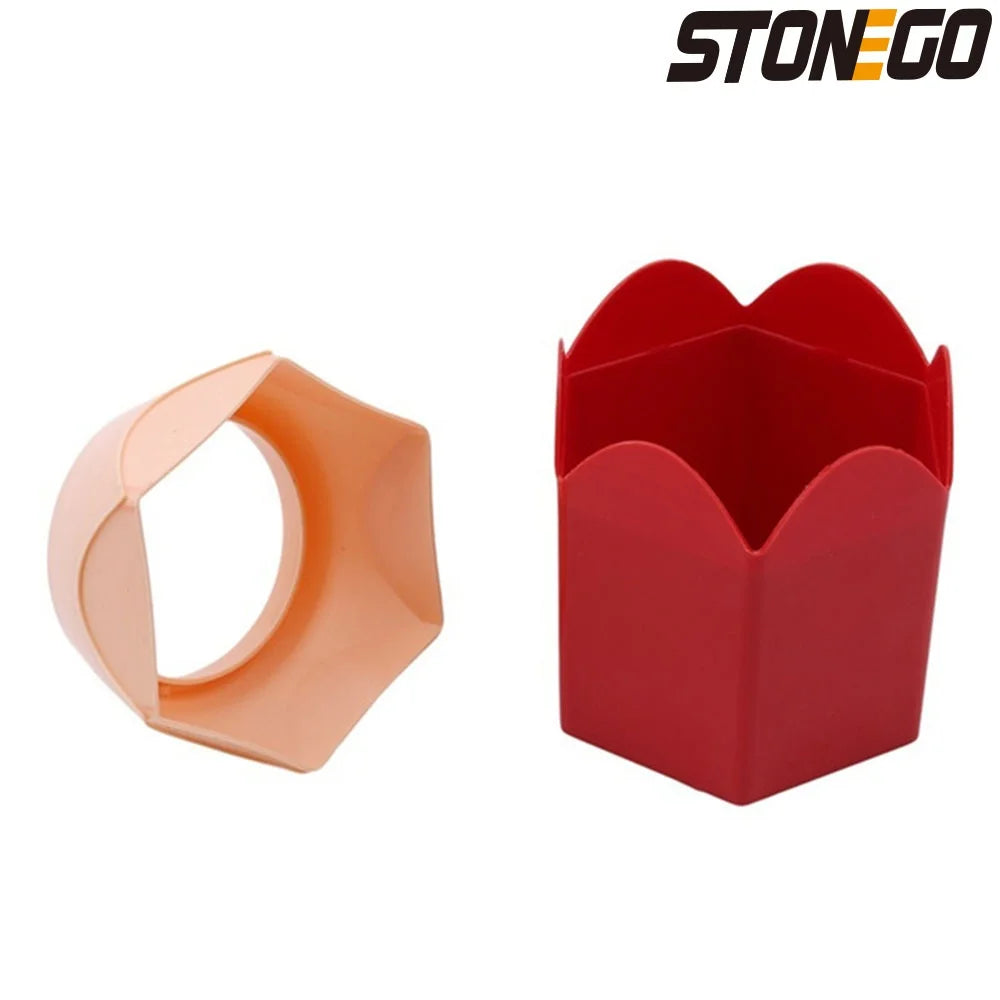 STONEGO Makeup Brush Pen Holder Vase - Stationery Storage Box for Brushes, Pencils and Accessories (Accessories Not Included)