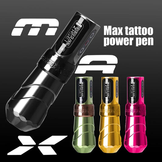 YILONG MAX Tattoo Machine Cartridge Pen, 2400mAh Battery, Coreless Motor, High Capacity, Professional Tattoo Pen for Artists