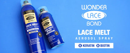 Ebin New York Wonder Bond Melt Spray – Extra Strong Hold, Seamless Lace Blend, Keratin-Infused for Healthy Hair