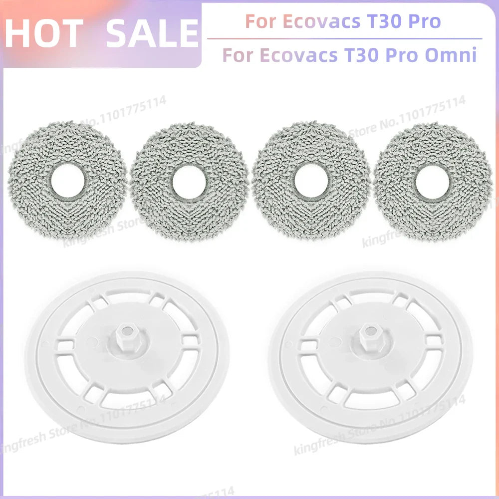 Replacement Parts for Ecovacs T30 Pro Omni & YEEDI M12 Ultra Plus – Main Roller, Side Brush, Filter, Dust Bag, Mop Cloth