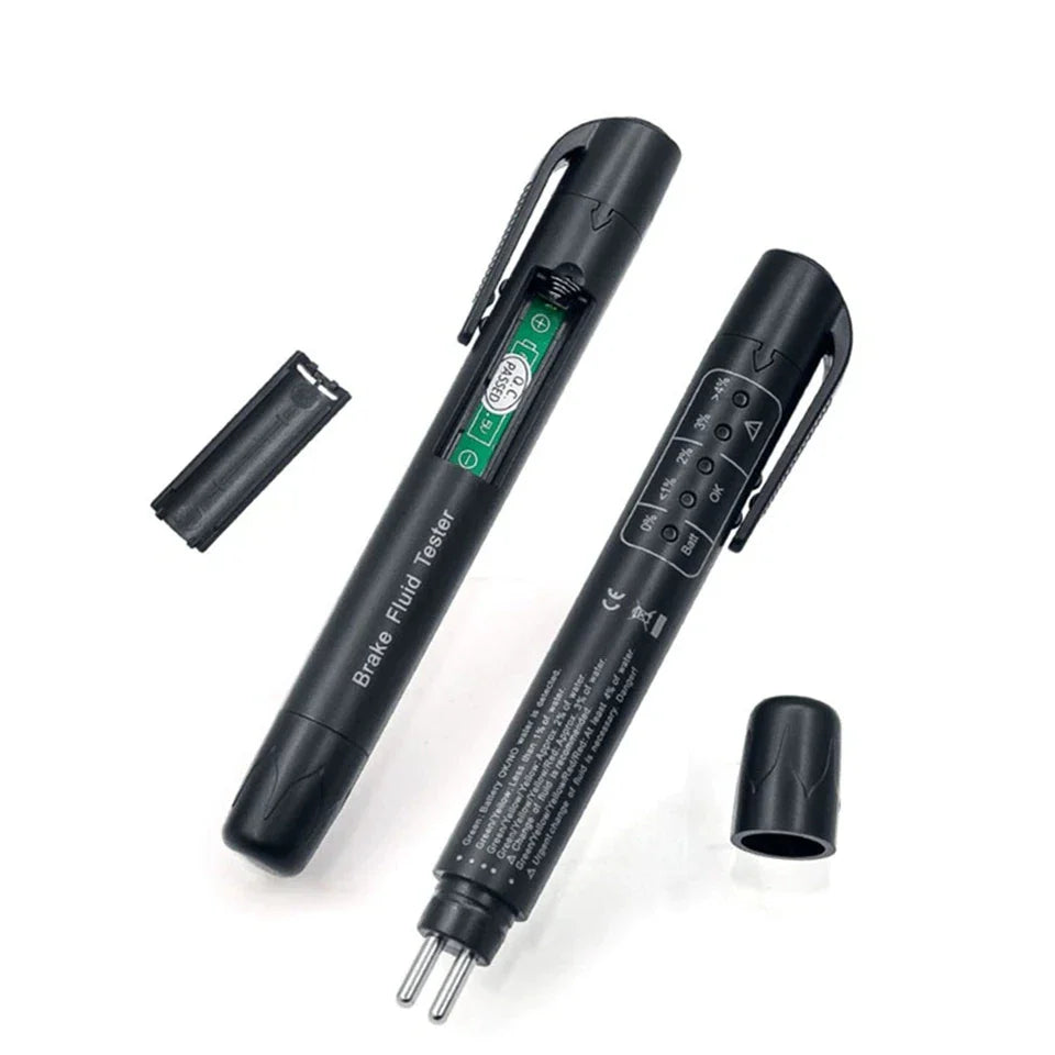 Auto Car Brake Fluid Tester Pen with 5 LEDs - Mini Diagnostic Tool for DOT3/DOT4 Brake Fluid
