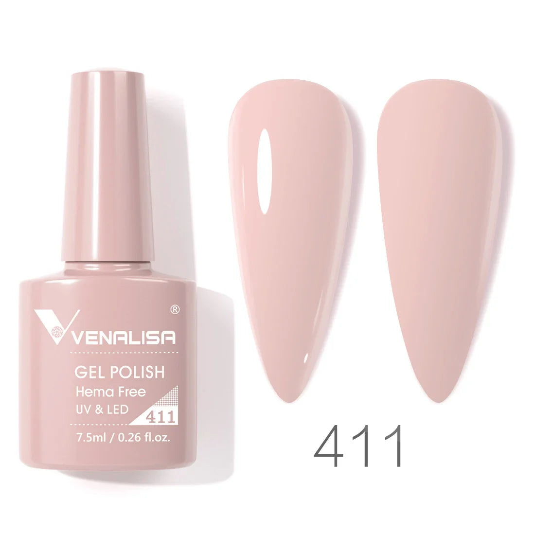 VENALISA 7.5ml HEMA-Free Nail Gel Polish – VIP4 Semi-Permanent Soak-Off UV/LED Gel Varnish, Full Coverage Nail Lacquer