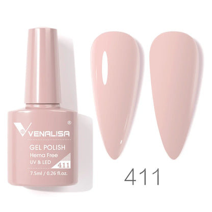 VENALISA 7.5ml HEMA-Free Nail Gel Polish – VIP4 Semi-Permanent Soak-Off UV/LED Gel Varnish, Full Coverage Nail Lacquer
