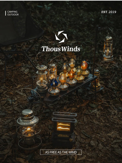 ThousWinds Luminara Mini Oil Lamp – Windproof Portable Retro Lantern with 20-Hour Burn Time for Camping and Hiking
