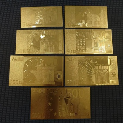 7/8/36Pcs Gold Plated US Dollar Bills – Gold Foil Fake Money for Crafts, Collection & Home Decor