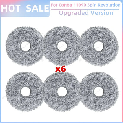 Replacement Parts Kit for Cecotec Conga 11090 / 13090 Spin Revolution Vacuum – Roller, Brushes, HEPA Filter & Mop