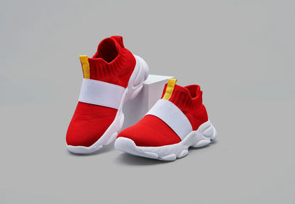 Sonic Shoes for Boys – Red Cartoon Anime Sneakers, Kids’ Sonic Themed Athletic Shoes