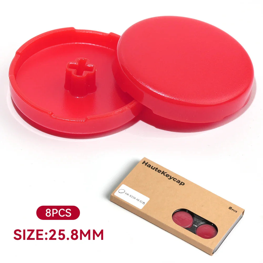 Haute42 Hitbox Cross Keycaps – 25.8mm Low-Profile DIY Button Caps for Leverless Arcade & Kailh Switch