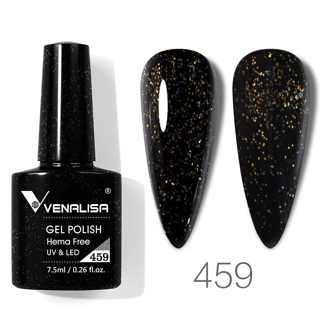 VENALISA 7.5ml HEMA-Free Nail Gel Polish – VIP4 Semi-Permanent Soak-Off UV/LED Gel Varnish, Full Coverage Nail Lacquer