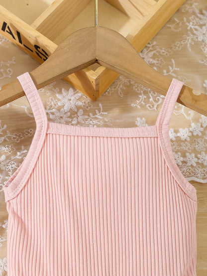Toddler Girls Butterfly Mesh Cami Dress - Elegant Sleeveless Princess Dress for Summer
