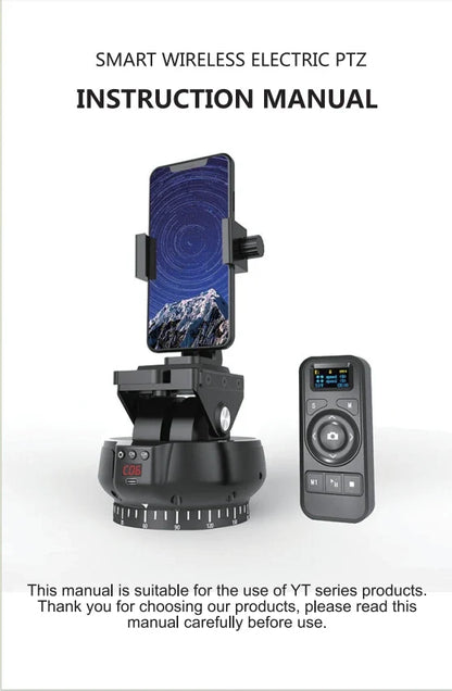 Desiontal YT-1200 Rotation Panoramic Remote Control - Pan Tilt Motorized Tripod Electric Head for Phones & Cameras