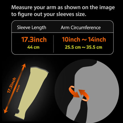 Kevlar Cut Resistant Sleeves - 44cm Aramid Fiber Arm Protection for Welding, Gardening & Heat Resistant Work