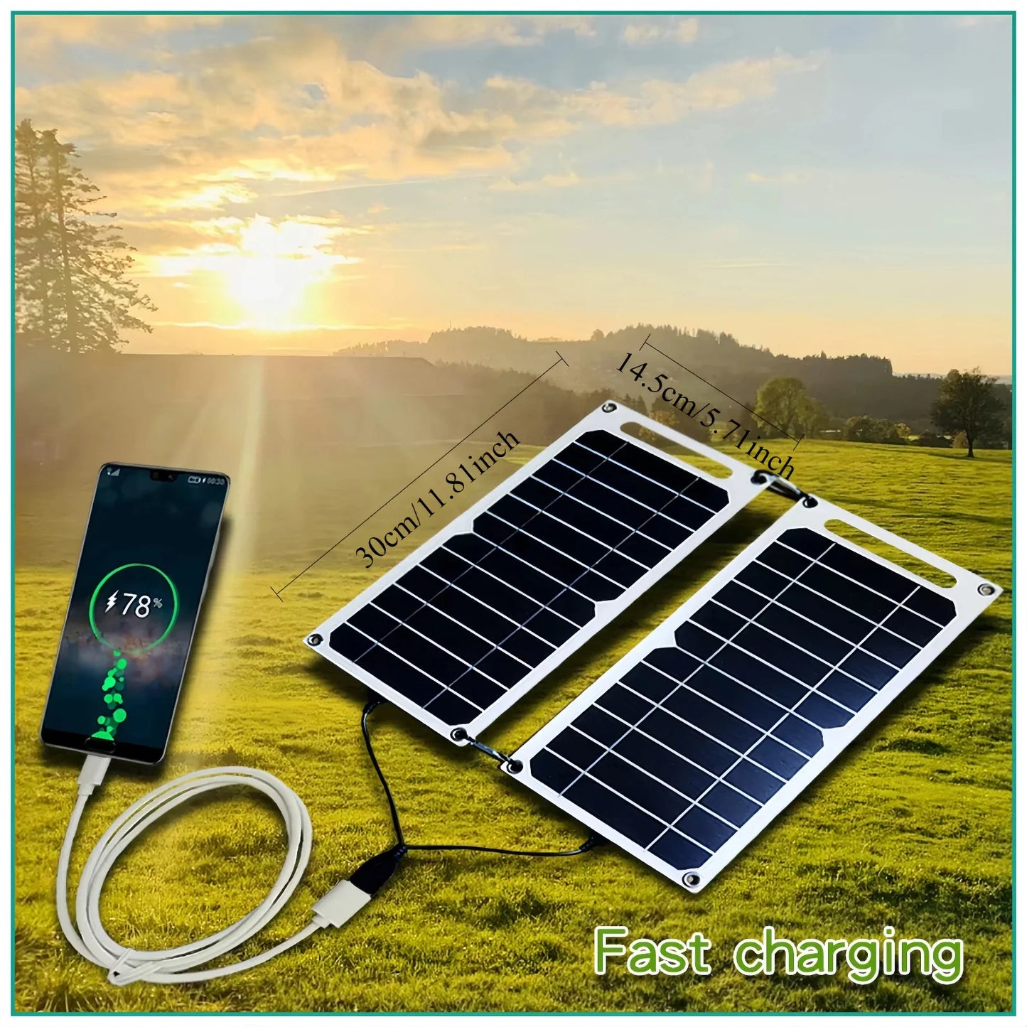 Solar Panel 1-14PCS – USB Waterproof Outdoor Charging Panel for Hiking, Camping & Mobile Phone Battery Bank