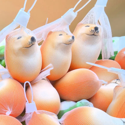 Cartoon Shiba Inu Egg Squishy Toy – Stress Relief Mochi Figure for Kids & Adults