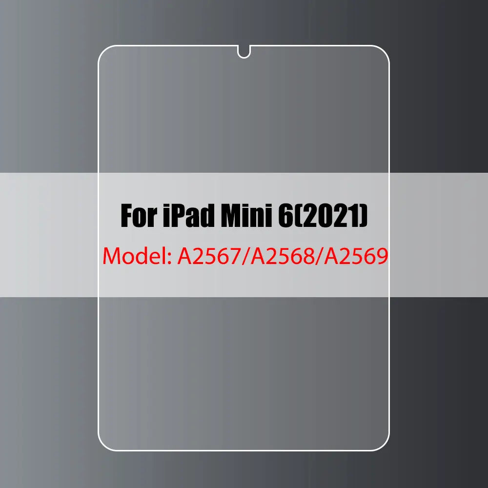Tempered Glass Screen Protector for iPad 10.2, 9.7, 10.5, 10.9, Pro 11, New iPad 9/8/7/6/5, Air 4/3/2, Mini 2020-2022