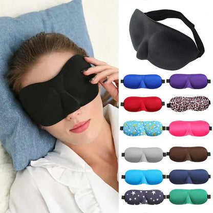 3D Sleeping Eye Mask – Soft Padded Travel Blindfold for Rest, Relaxation & Eye Comfort