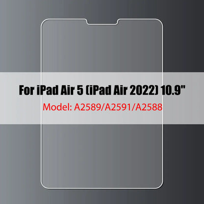 Tempered Glass Screen Protector for iPad 10.2, 9.7, 10.5, 10.9, Pro 11, New iPad 9/8/7/6/5, Air 4/3/2, Mini 2020-2022