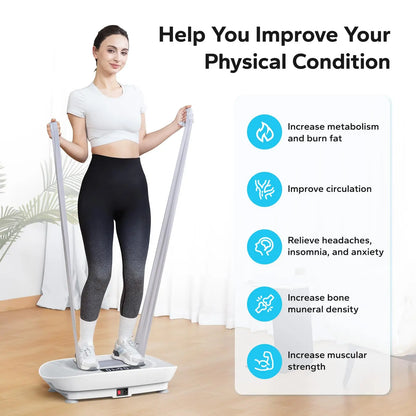 MERACH Vibration Plate Exercise Machine – Whole Body Workout Fitness Platform for Weight Loss & Shaping
