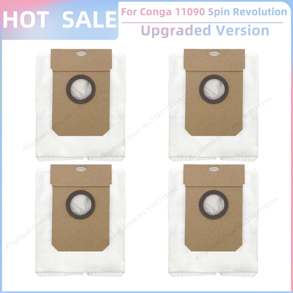 Replacement Parts Kit for Cecotec Conga 11090 / 13090 Spin Revolution Vacuum – Roller, Brushes, HEPA Filter & Mop