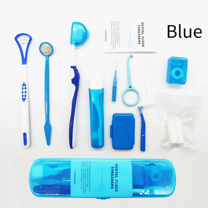 12PCS Orthodontic Oral Care Kit – Teeth Cleaning & Dental Hygiene Tools