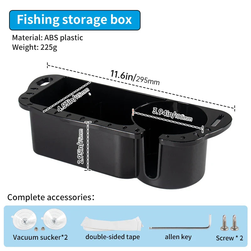 Marine Storage Caddy Box – Universal Boat Cup Holder, Phone & Drink Organizer for Yacht, Pontoon, & Fishing Cabin