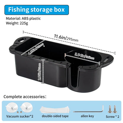 Marine Storage Caddy Box – Universal Boat Cup Holder, Phone & Drink Organizer for Yacht, Pontoon, & Fishing Cabin