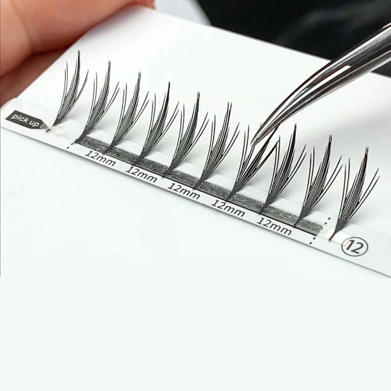 U Shape Lash Extensions — Soft Natural Premade Fan YY Bloom Eyelashes for DIY Application