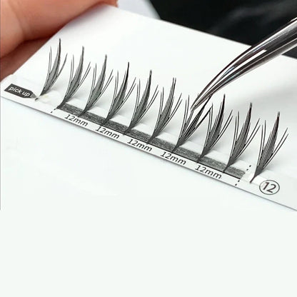 U Shape Lash Extensions — Soft Natural Premade Fan YY Bloom Eyelashes for DIY Application