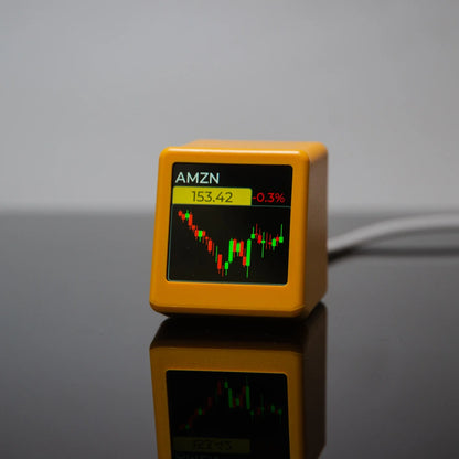 GeekMagic NerdMiner Cryptocurrency & Stock Tracker — Bitcoin, Futures, Currency Exchange Rates, Weather & Time Display