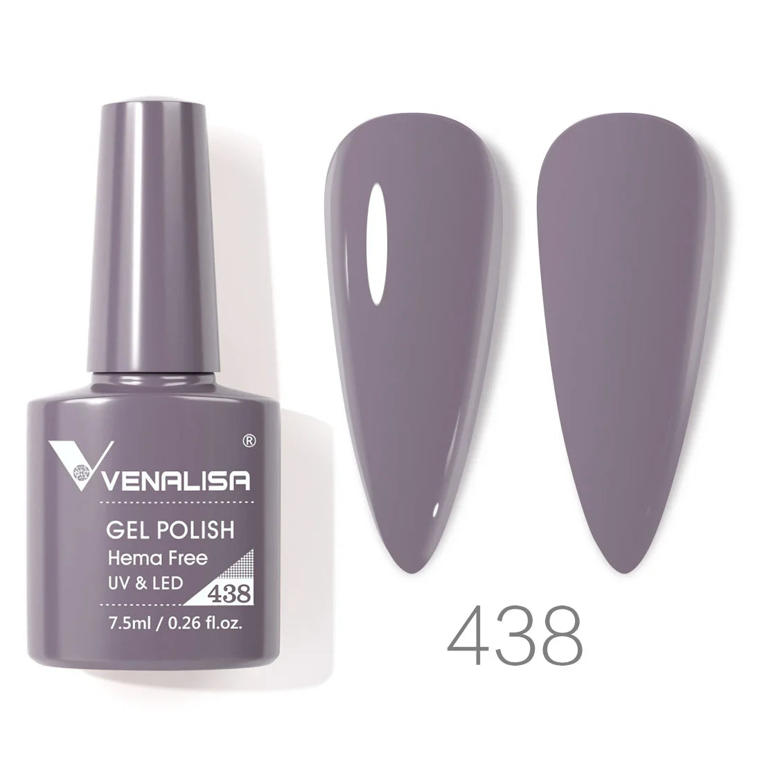 VENALISA 7.5ml HEMA-Free Nail Gel Polish – VIP4 Semi-Permanent Soak-Off UV/LED Gel Varnish, Full Coverage Nail Lacquer