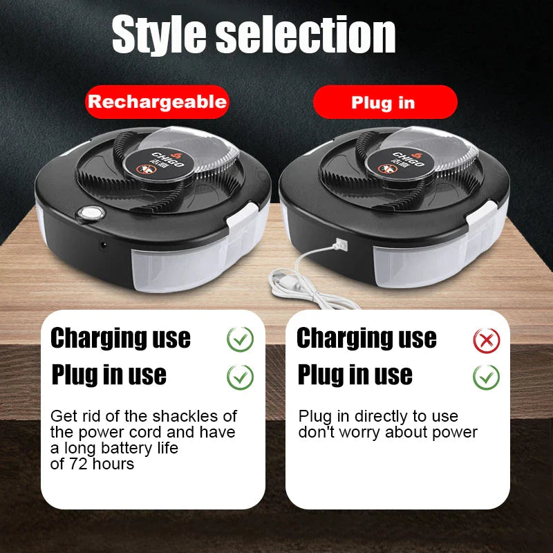 Electric USB Fly Trap - Automatic Indoor/Outdoor Flycatcher with Bait for Home and Garden Pest Control