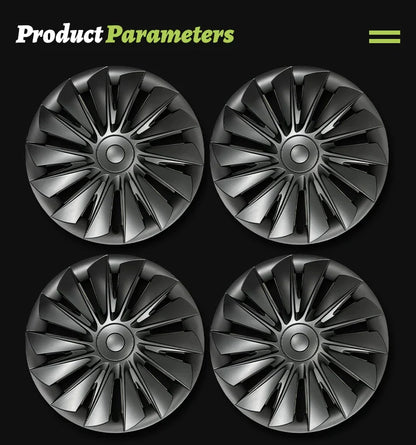 Tesla Model Y 2020–2024 19" Full Coverage Blade Wheel Hubcap – Car Accessories