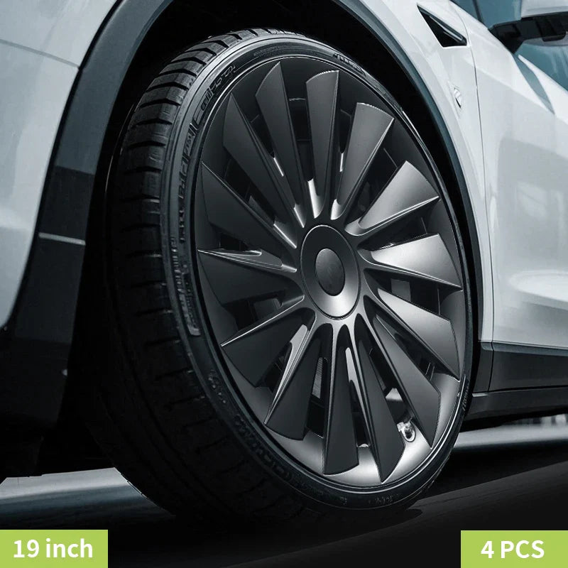 Tesla Model Y 2020–2024 19" Full Coverage Blade Wheel Hubcap – Car Accessories