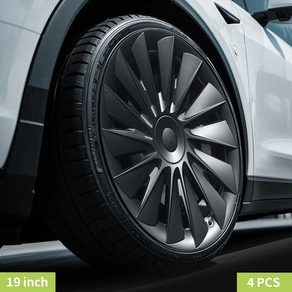 Tesla Model Y 2020–2024 19" Full Coverage Blade Wheel Hubcap – Car Accessories