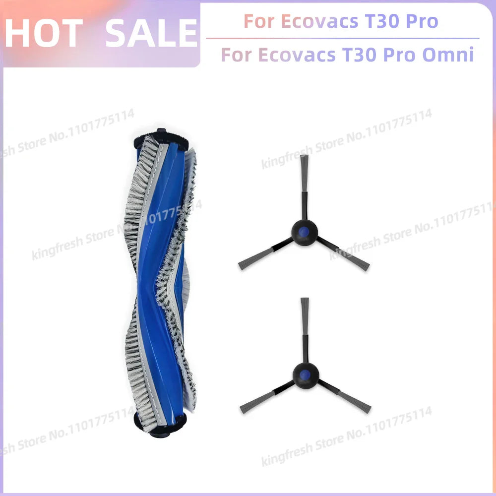 Replacement Parts for Ecovacs T30 Pro Omni & YEEDI M12 Ultra Plus – Main Roller, Side Brush, Filter, Dust Bag, Mop Cloth