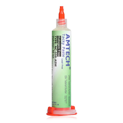 Original Amtech NC 559 Flux – 10ml Syringe for Soldering, BGA & SMD PCB Repair, Electronics Tools