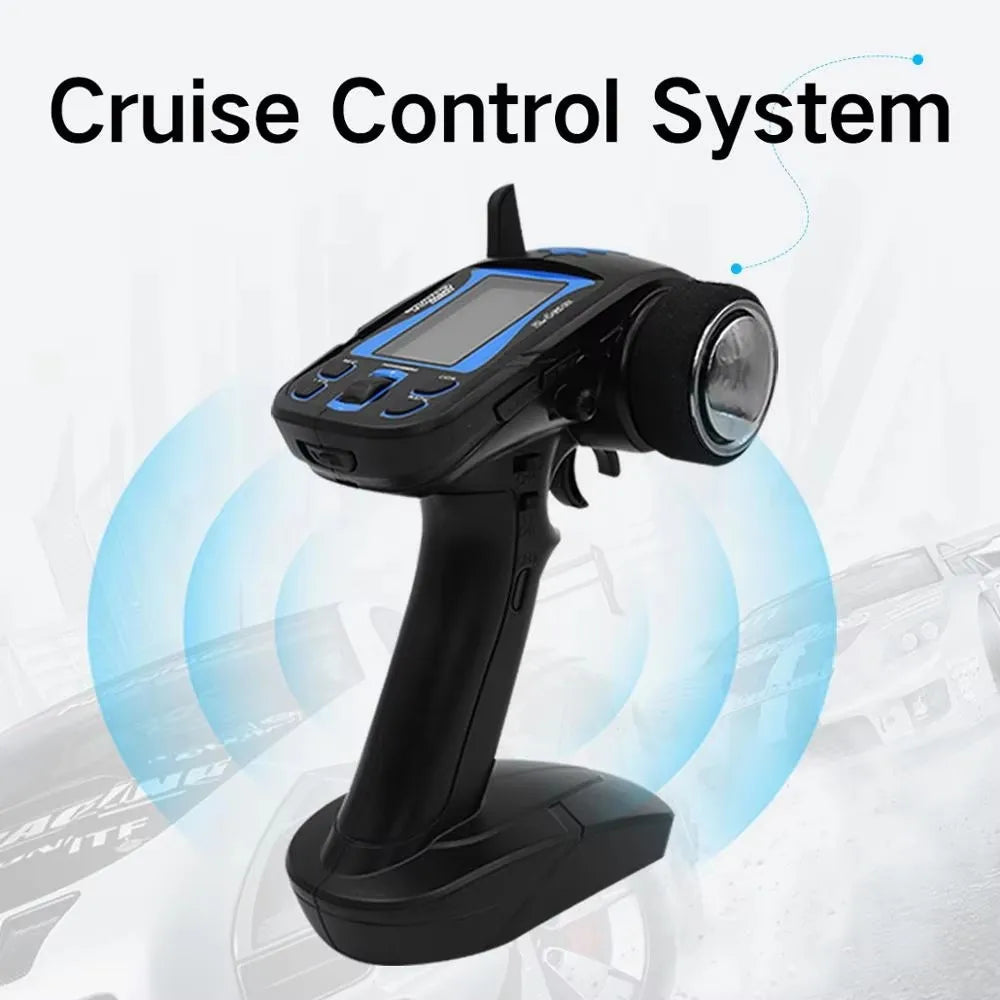 Turbo Racing A82-S 2.4GHz 7CH LCD Remote Controller with Receiver for RC Cars & Boats
