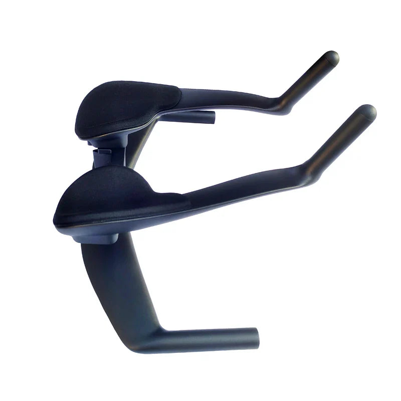 New Carbon Fiber Road Bicycle Rest TT Handlebar – Clip-On Aero Bars & Handlebar Extension for Triathlon & Time Trial Cycling