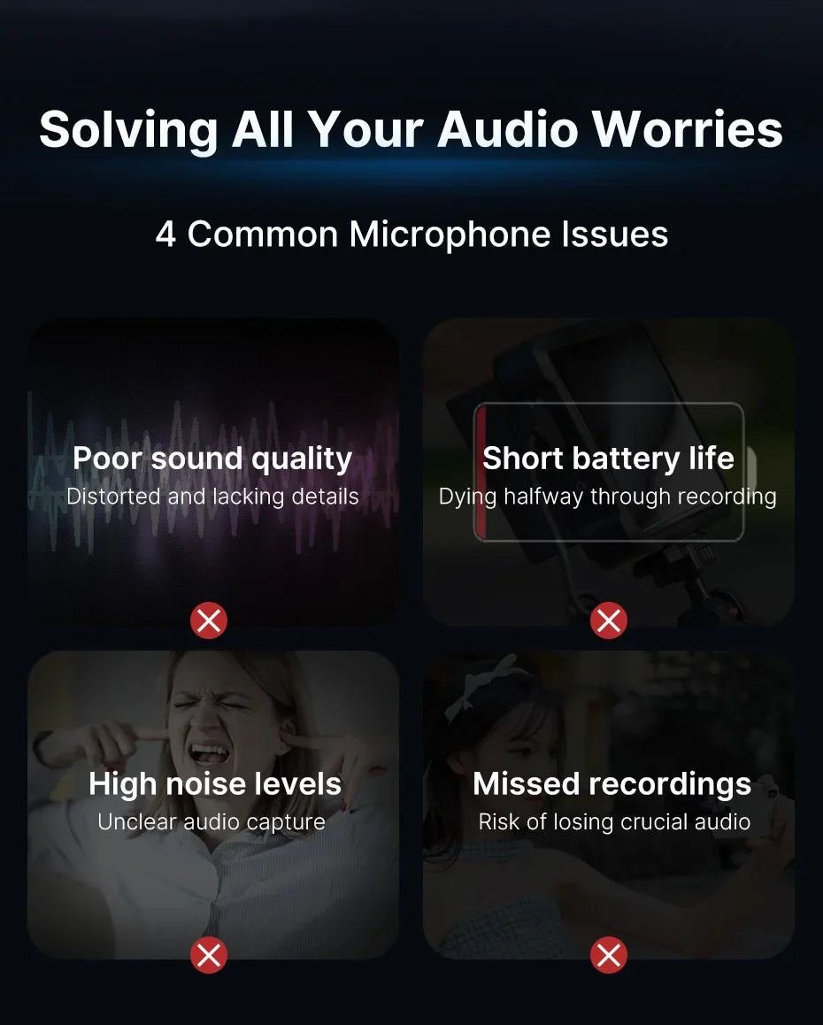 Ulanzi AM18 U-Mic 2.4G Wireless Stereo Microphone – 100m Dual-Channel Recording for DSLR, iOS, Android & PC Live Interviews