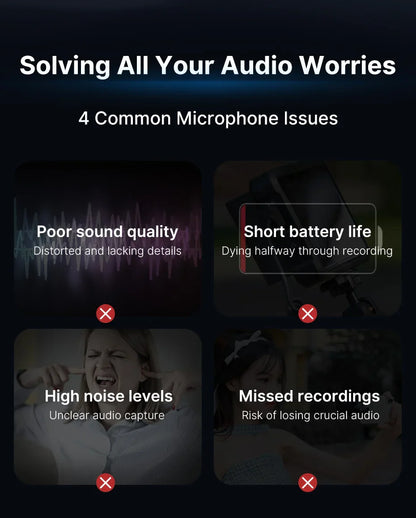 Ulanzi AM18 U-Mic 2.4G Wireless Stereo Microphone – 100m Dual-Channel Recording for DSLR, iOS, Android & PC Live Interviews