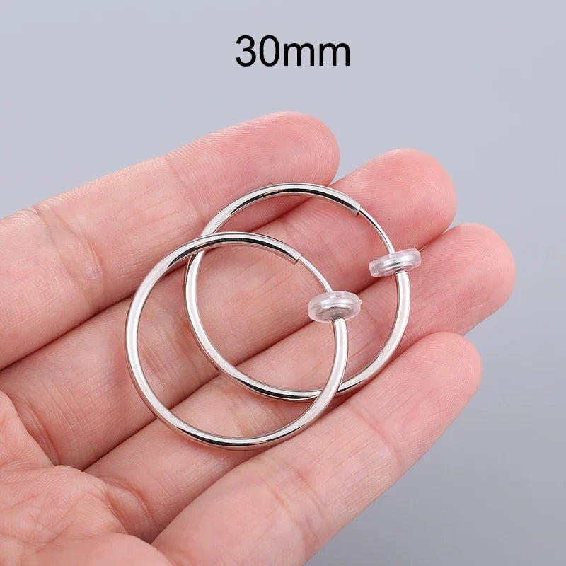 Unisex Ear Cuff Clip-On Hoop Earrings – No Piercing Required, Non-Hole Fake Earrings for Men & Women 2025 Trend