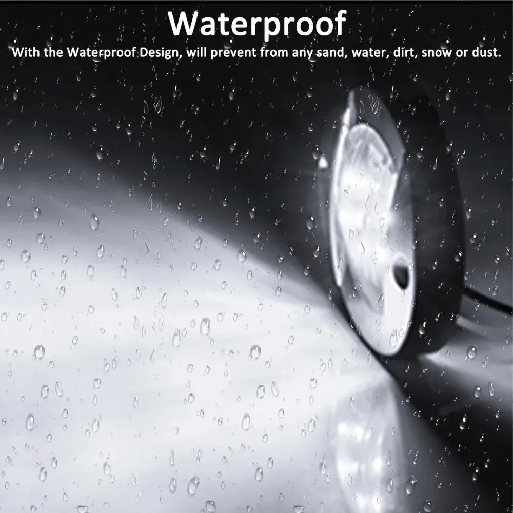 Blue & White Marine LED Deck Courtesy Lights – Waterproof Stern Transom Boat Lamps (1-4pcs)