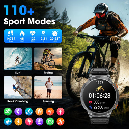 Karchilor 2025 Smartwatch — Men’s & Women’s Bluetooth Call Fitness Watch with 1.85" HD Screen, Waterproof Sports Tracker
