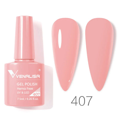 VENALISA 7.5ml HEMA-Free Nail Gel Polish – VIP4 Semi-Permanent Soak-Off UV/LED Gel Varnish, Full Coverage Nail Lacquer