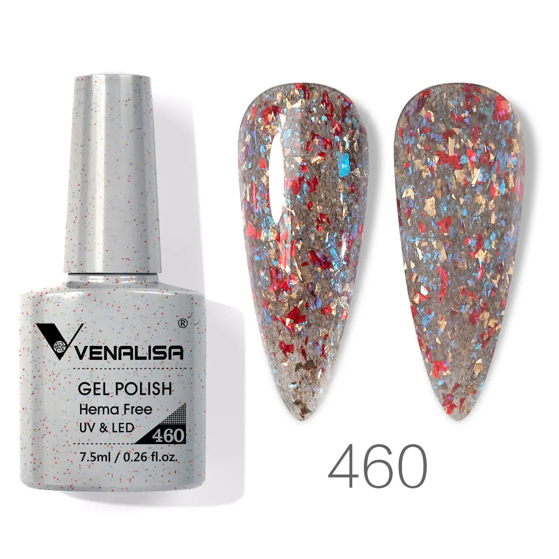 VENALISA 7.5ml HEMA-Free Nail Gel Polish – VIP4 Semi-Permanent Soak-Off UV/LED Gel Varnish, Full Coverage Nail Lacquer
